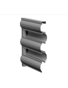 Забор жалюзи "Штакетник горизонтальный шахматный"